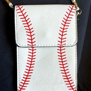 Crossbody baseball purse